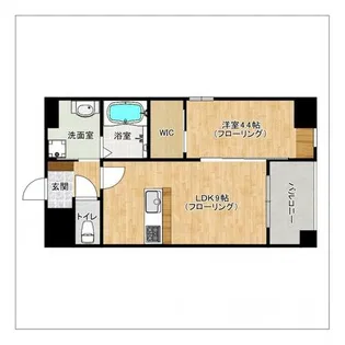 LIBTH西新【302号室】の間取り