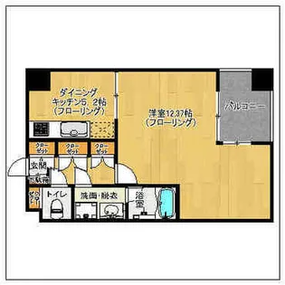 クレアセンターマーク【804号室】の間取り