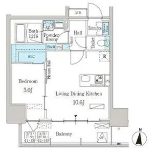 パークアクシス名古屋山王一丁目【11階】の間取り