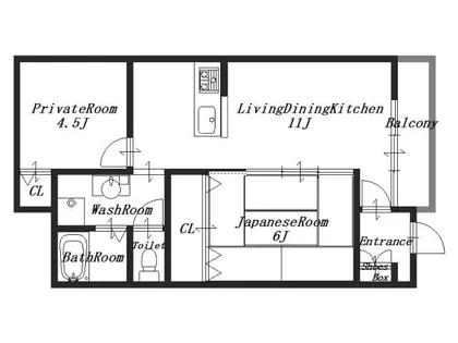 アルファプレイス【1階】の間取り