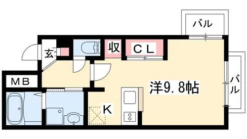スターブル檀渓【1階】の間取り