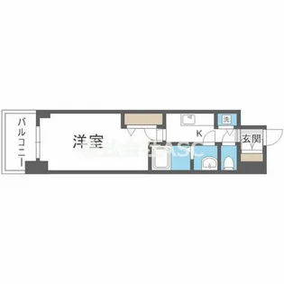 プランドール北浜【3階】の間取り