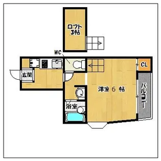 レガリータ地行【105号室】の間取り
