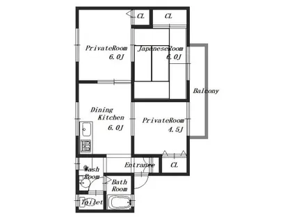 セジュール山ノ辺【1階】の間取り