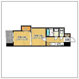 アリビオ博多駅北【1001号室】の間取り