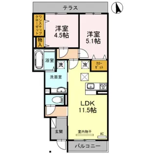 アミティエ【1階】の間取り