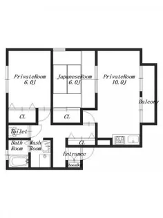 アネシスC【1階】の間取り