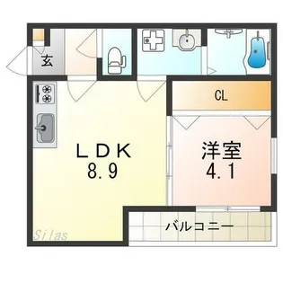 ドルチェ石津【3階】の間取り