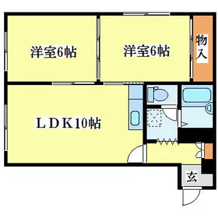 スパシエルクス清田【1階】の間取り