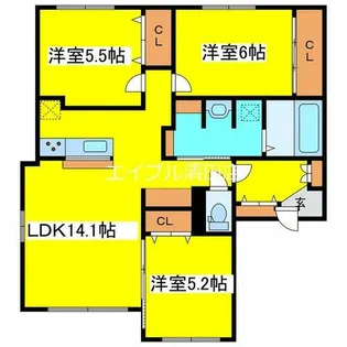 ORKA Village C【1階】の間取り