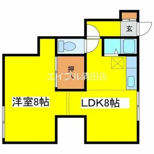 チェリーハウス【202号室】の間取り