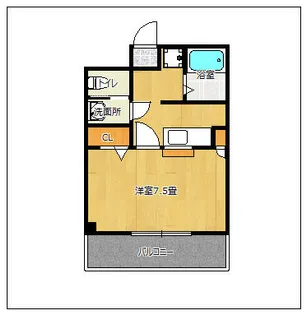 コンポート南片江【205号室】の間取り