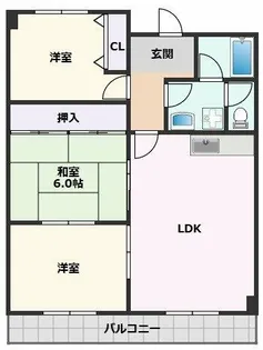 アムール千里【501号室】の間取り
