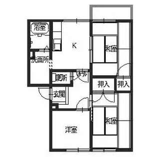 エトワール朝倉C【2階】の間取り