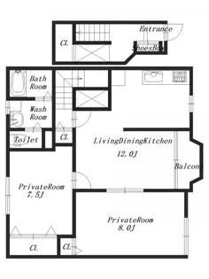 ソレイユ・アン【2階】の間取り