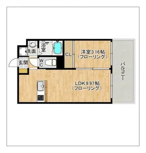 サヴォイセントオブガーデン【305号室】の間取り