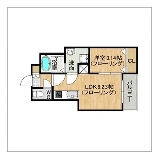 Cherim高宮IIeast【101号室】の間取り