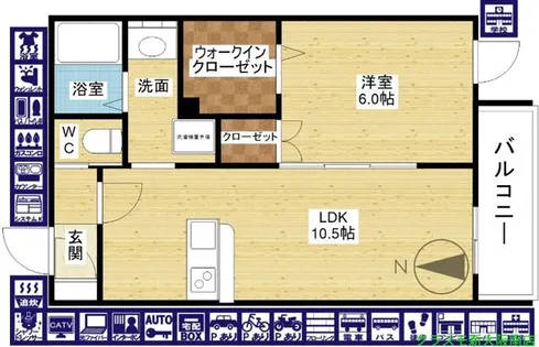 グランデレーヌ【1階】の間取り
