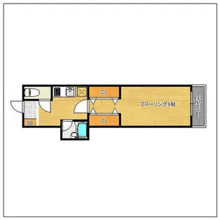 エクセル荒戸【402号室】の間取り