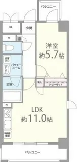 兵庫県西宮市津門住江町【マンション】の間取り