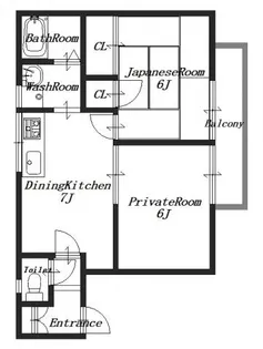 ジュネスコート【1階】の間取り