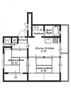 ビレッジハウス大淀2号棟【3階】の間取り