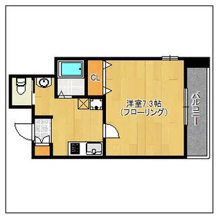 クレール呉服町【203号室】の間取り