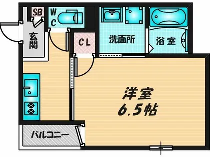 グラシアスコート長瀬【3階】の間取り