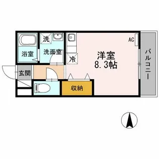 オリーヴァ花畑【3階】の間取り