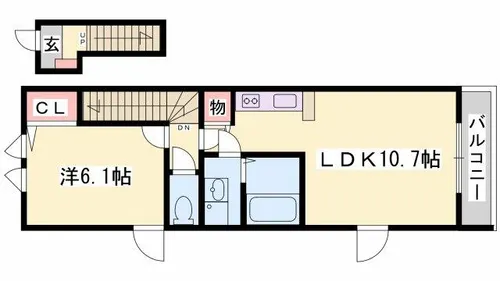 シュロス しらさぎ【2階】の間取り