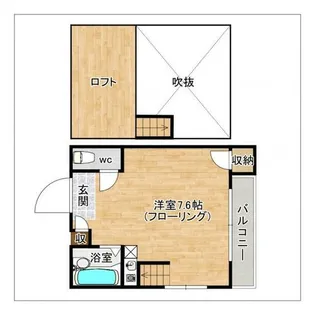 マキシム美野島【106号室】の間取り