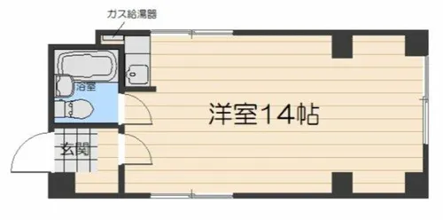 長堀橋zenshin,bld【802号室】の間取り