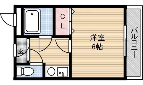 シャンブル南春日丘【201号室】の間取り