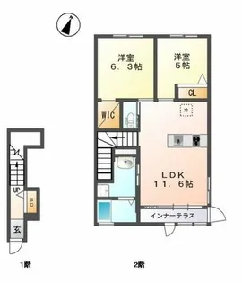 パルティール C棟【2階】の間取り