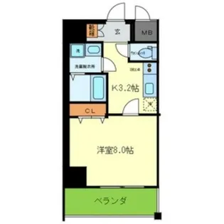 マーブルコート新町【7階】の間取り
