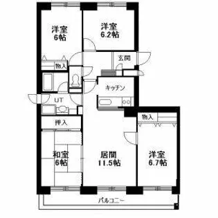 エスセーナ宮の丘公園【9階】の間取り