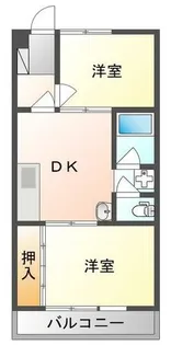 GM藤田町WEST【2階】の間取り
