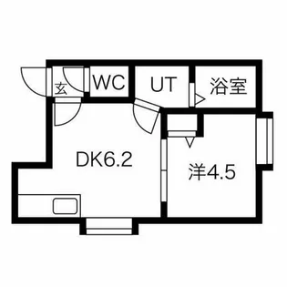 キアーロ琴似【3階】の間取り