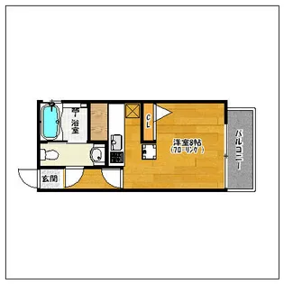 エステートモアウエストパーク【6階】の間取り