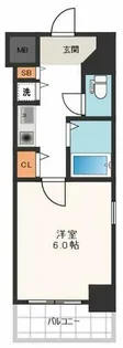 プレサンス難波東【7階】の間取り