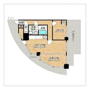 クレセントビル【501号室】の間取り