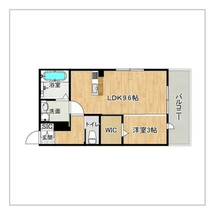 SUNTERRAS箱崎【302号室】の間取り