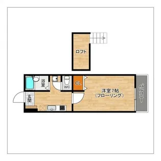 レンブランサ若宮【106号室】の間取り