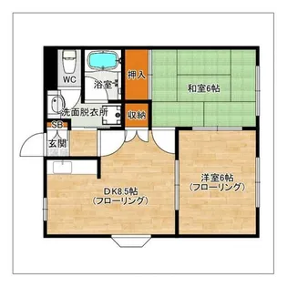 NEO PLAZA和白【206号室】の間取り