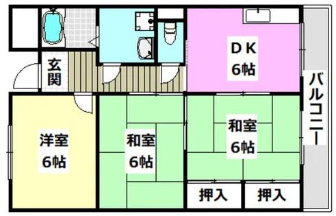 シャンテコウノキ【3階】の間取り