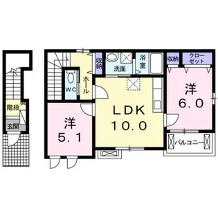 グレイスヴィラ【2階】の間取り