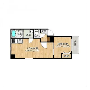 La Vita二日市駅前IV【102号室】の間取り