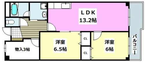 ハイツ山口【2階】の間取り
