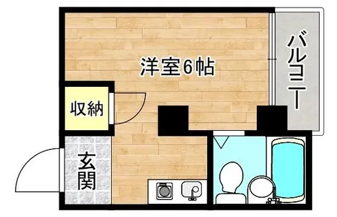 パークサイド内代【4階】の間取り