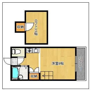 タウンハウス2番館【202号室】の間取り